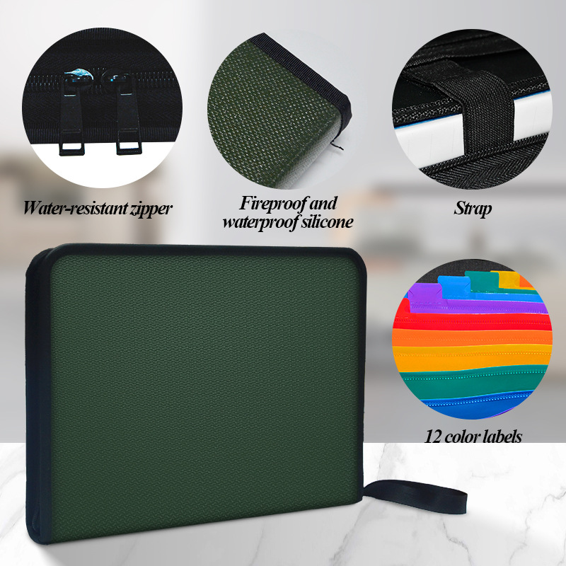 Heat Resistant Expanding File  - Expandable Accordion File Folder 13 Pockets 评论和价格