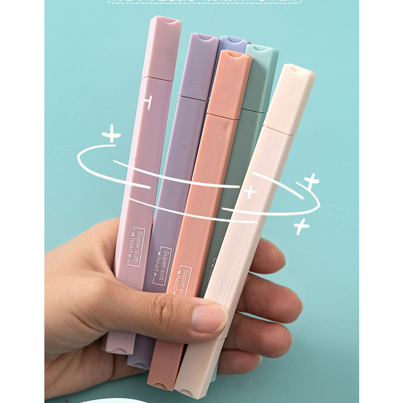 6 PCS Double Side Highlighter  - Pastel Highlighter Set Double Ended 评论和价格