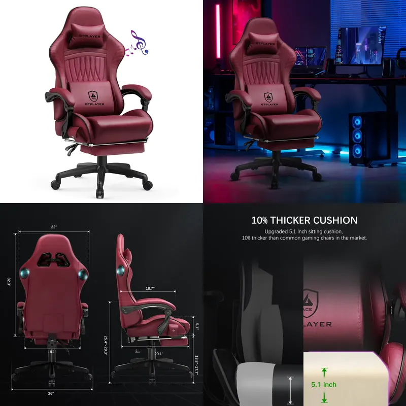 GTPLAYER Gaming Chair with Spe - Office Furniture 评论和价格
