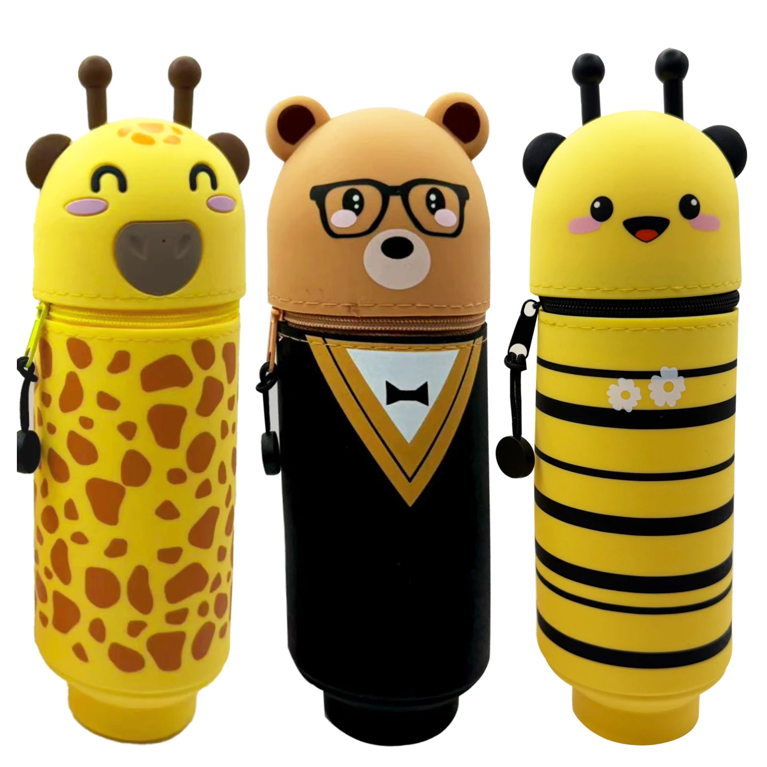 Cute Animal Pencil Case, 2-in- - School Supplies 评论和价格