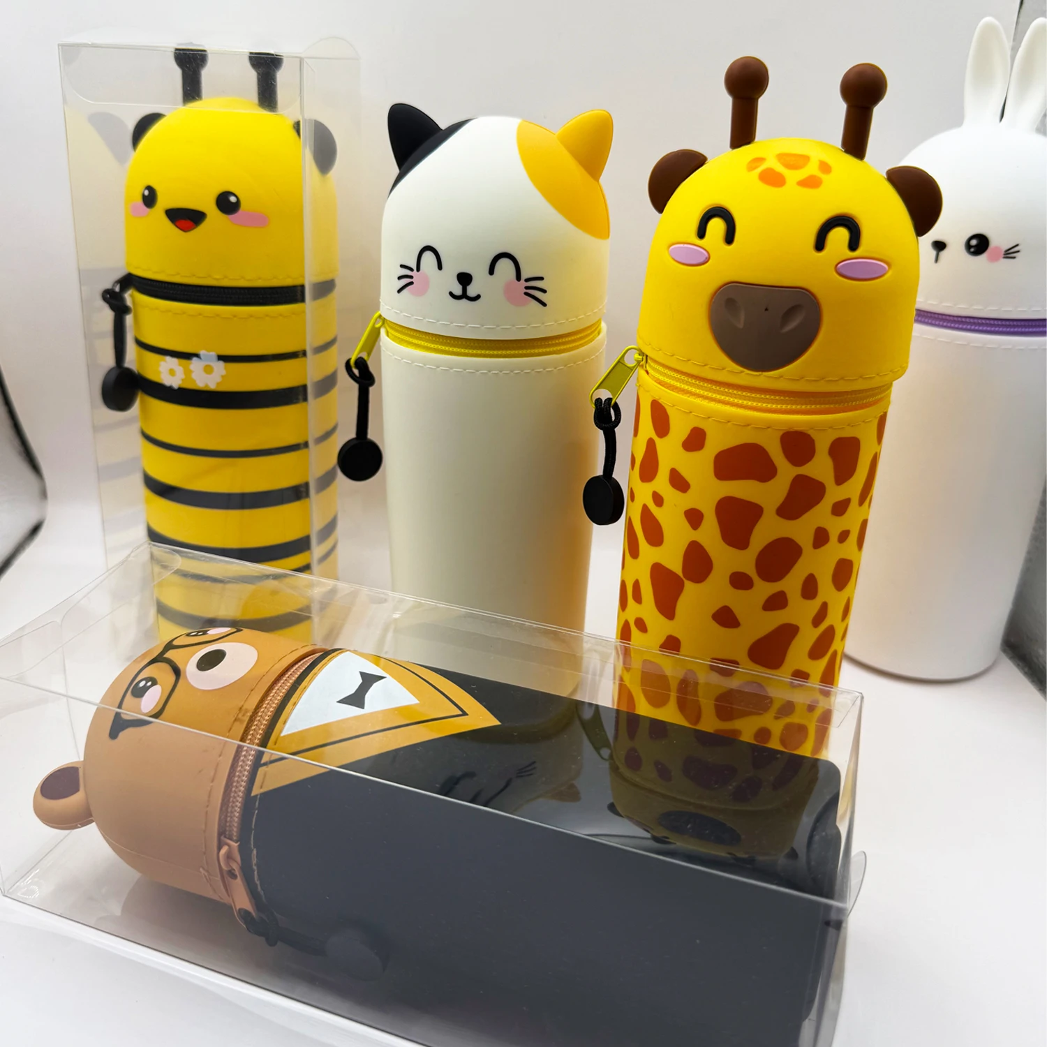Cute Animal Pencil Case, 2-in- - School Supplies 评论和价格