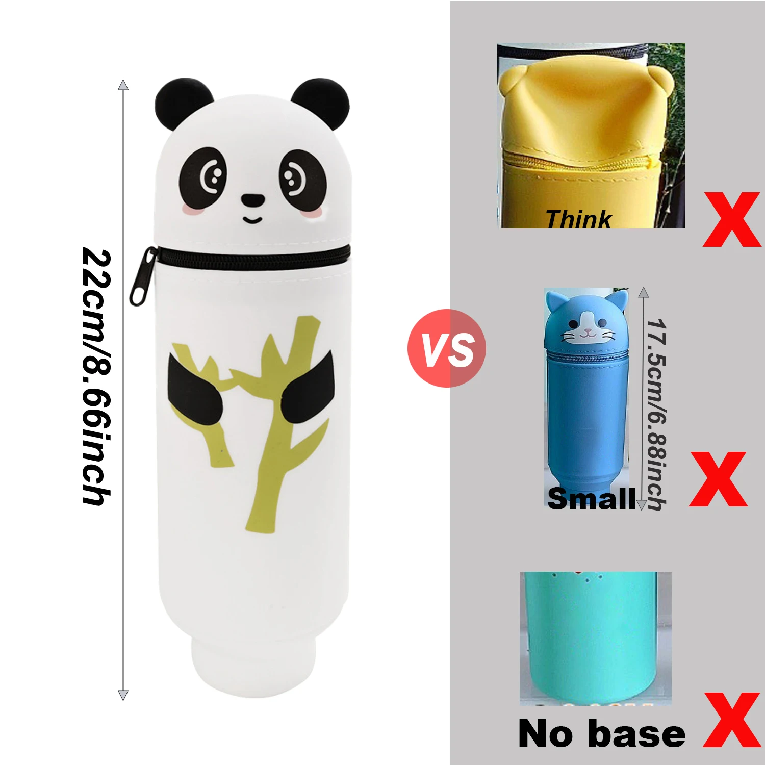 Cute Animal Pencil Case, 2-in- - School Supplies 评论和价格